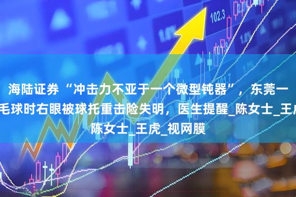 海陆证券 “冲击力不亚于一个微型钝器”，东莞一女子打羽毛球时右眼被球托重击险失明，医生提醒_陈女士_王虎_视网膜